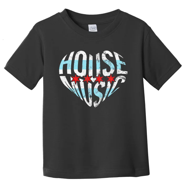 Chicago House Music I Love House Music Dj Toddler T-Shirt