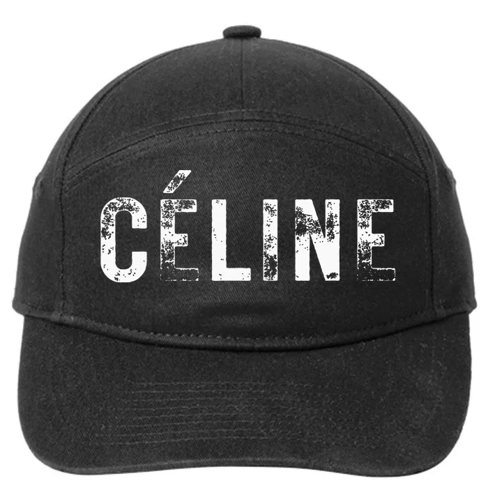 CéLine Hello My Name Is Name Tag First Name 7-Panel Snapback Hat