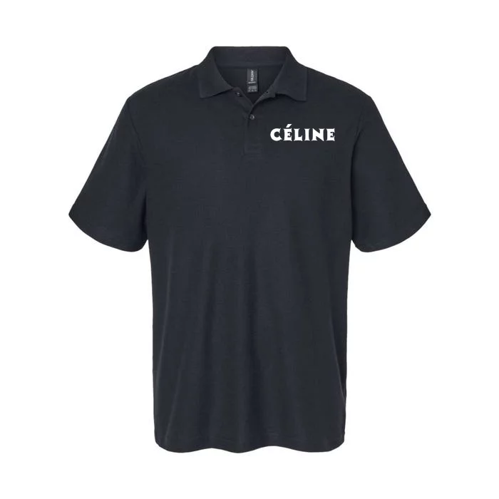 Céline Hello My Name Is Name Tag First Name Softstyle Adult Sport Polo