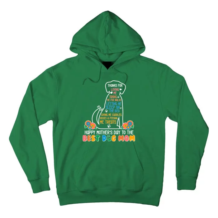 Cute Happy Mother's Day Best Dog Mom Tall Hoodie