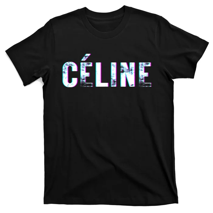 Céline Hello My Name Is Name Tag First Name T-Shirt