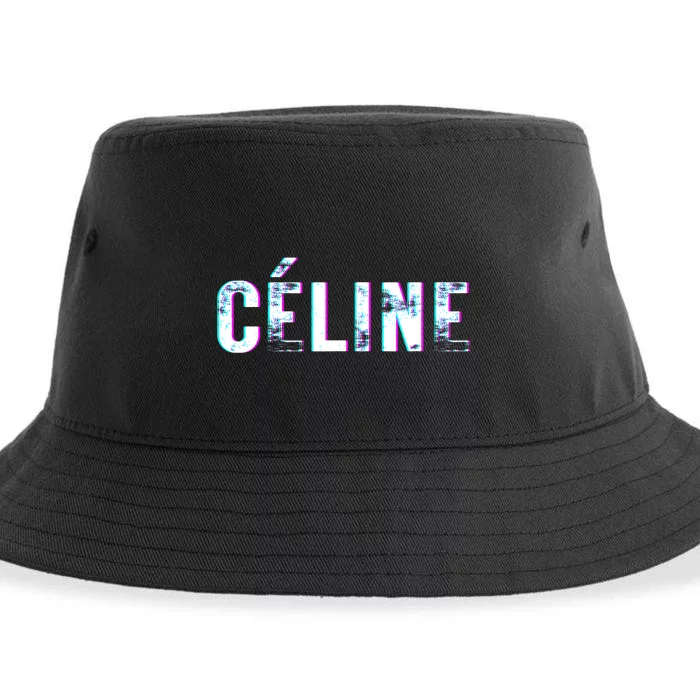 Céline Hello My Name Is Name Tag First Name Sustainable Bucket Hat