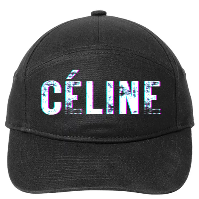 Céline Hello My Name Is Name Tag First Name 7-Panel Snapback Hat