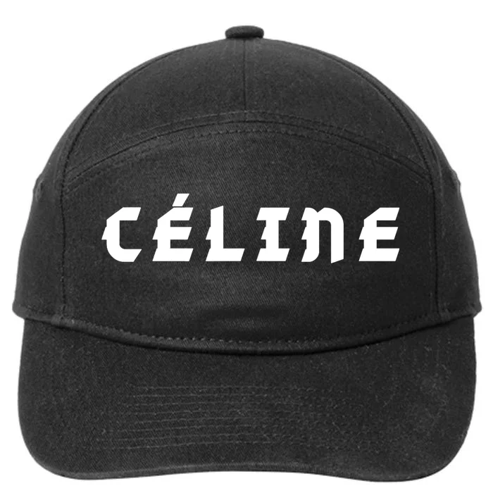 Céline Hello My Name Is Name Tag First Name 7-Panel Snapback Hat