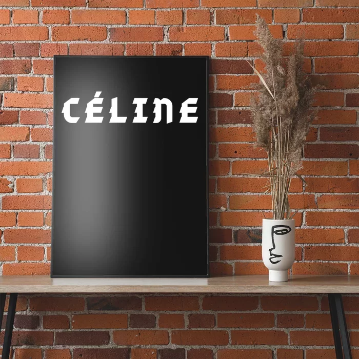 Céline Hello My Name Is Name Tag First Name Poster