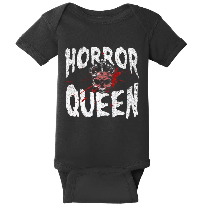 Cool Horror Movie Art Horror Queen Halloween Baby Bodysuit