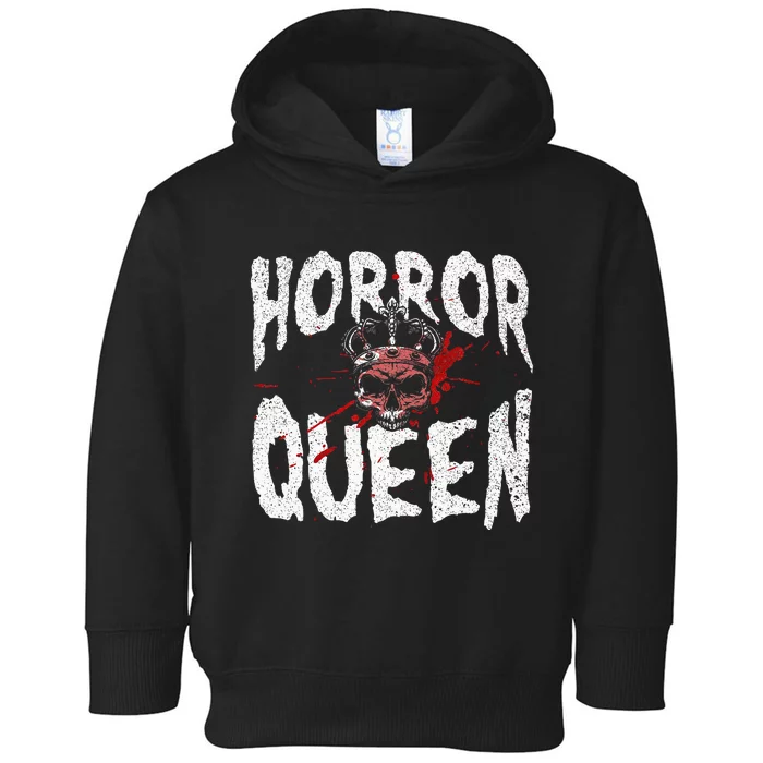 Cool Horror Movie Art Horror Queen Halloween Toddler Hoodie