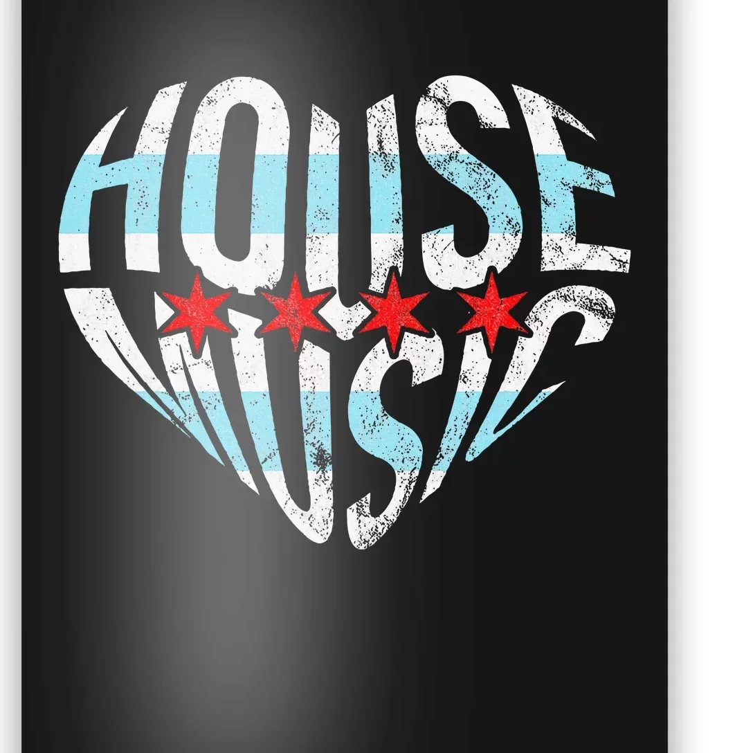 Chicago House Music I Love House Music Dj Poster