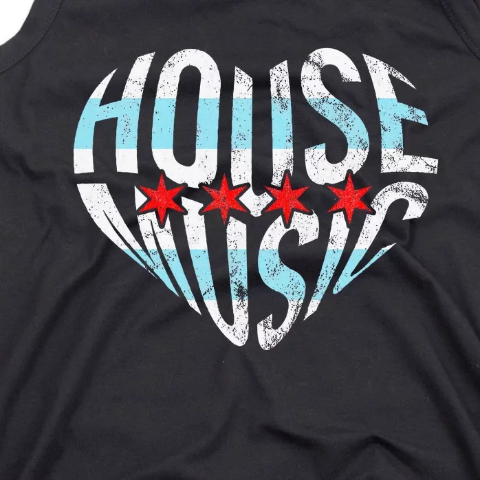 Chicago House Music I Love House Music Dj Tank Top