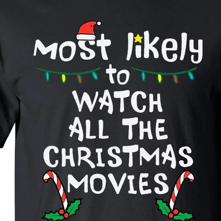 Cozy Holiday Movie Time Festive Family Matching Tall T-Shirt