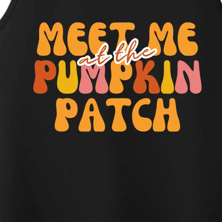 Cute Halloween Meet Me At The Pumpkin Patch Spooky Season Gift Performance Tank