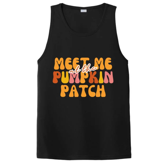 Cute Halloween Meet Me At The Pumpkin Patch Spooky Season Gift Performance Tank