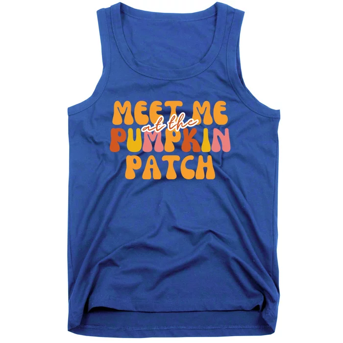 Cute Halloween Meet Me At The Pumpkin Patch Spooky Season Gift Tank Top