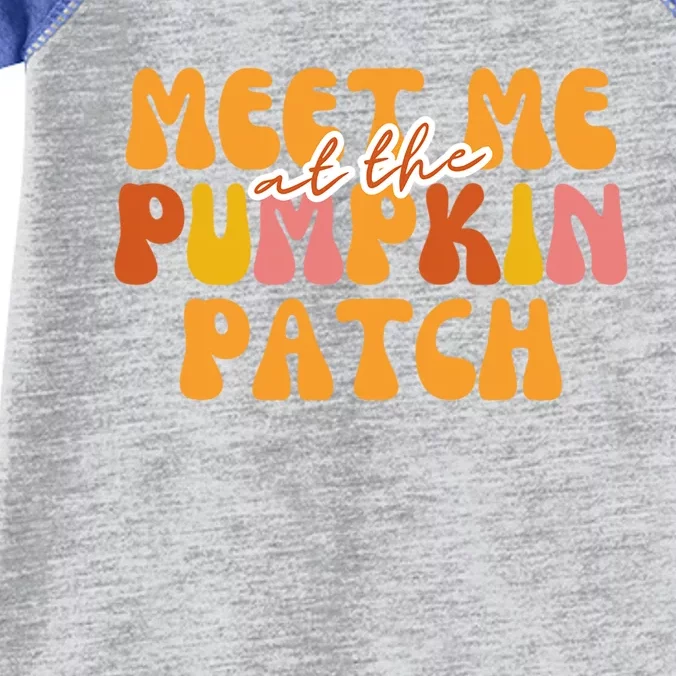 Cute Halloween Meet Me At The Pumpkin Patch Spooky Season Gift Infant Baby Jersey Bodysuit