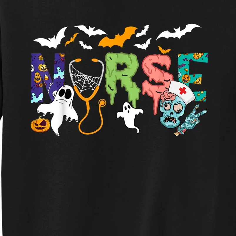 Cute Halloween Nurse Tees Nursing Zombie Halloween Sweatshirt