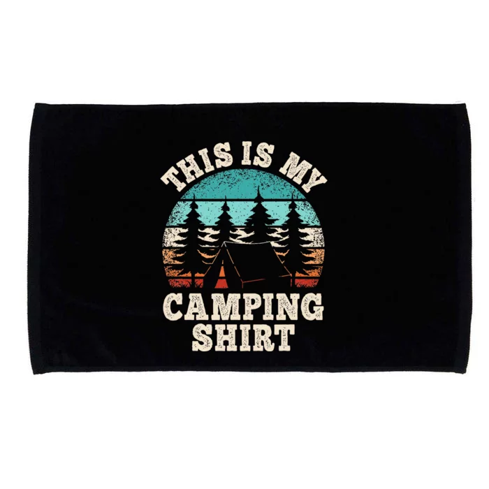 Camper Hiking Nature Outdoor This Is My Camping Microfiber Hand Towel