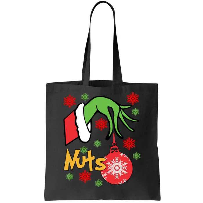 Christmas Holiday Nuts Jingle Balls Grinchmas Tote Bag