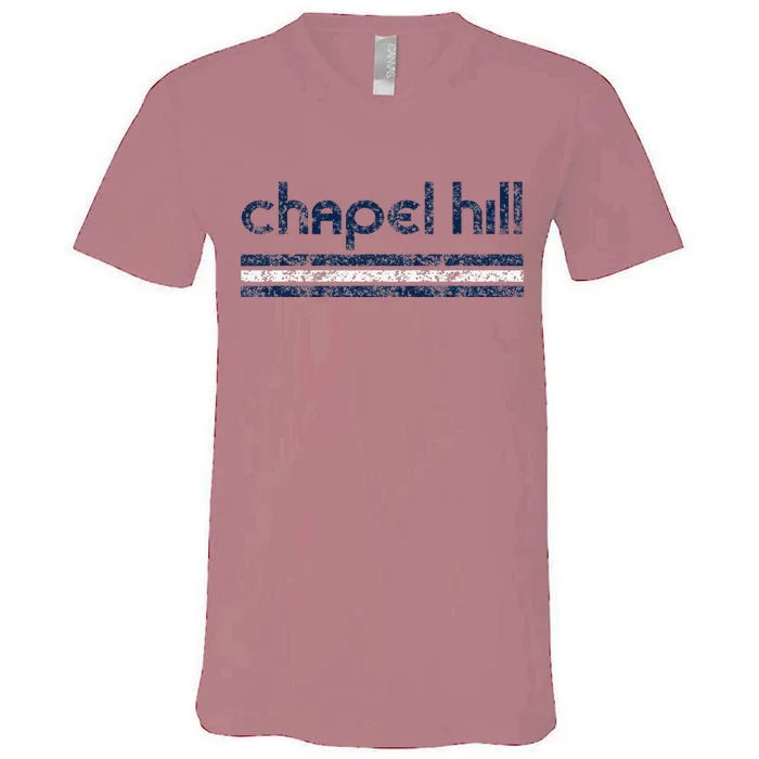 Chapel Hill North Carolina Retro Vintage Throwback V-Neck T-Shirt