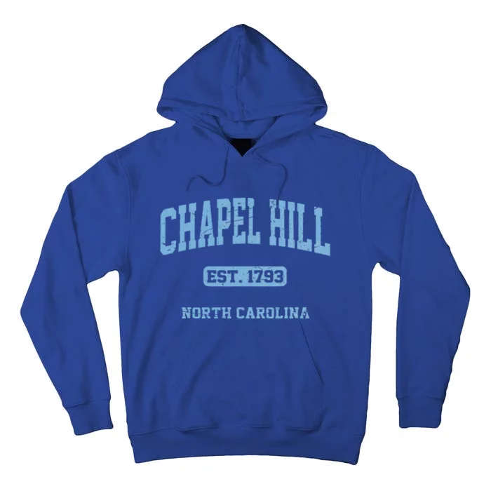 Chapel Hill North Carolina NC Vintage State Athletic Style Tall Hoodie