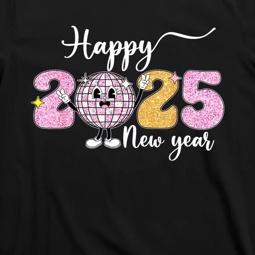 Cute Happy New Year 2025 Party Family Matching Gift T-Shirt