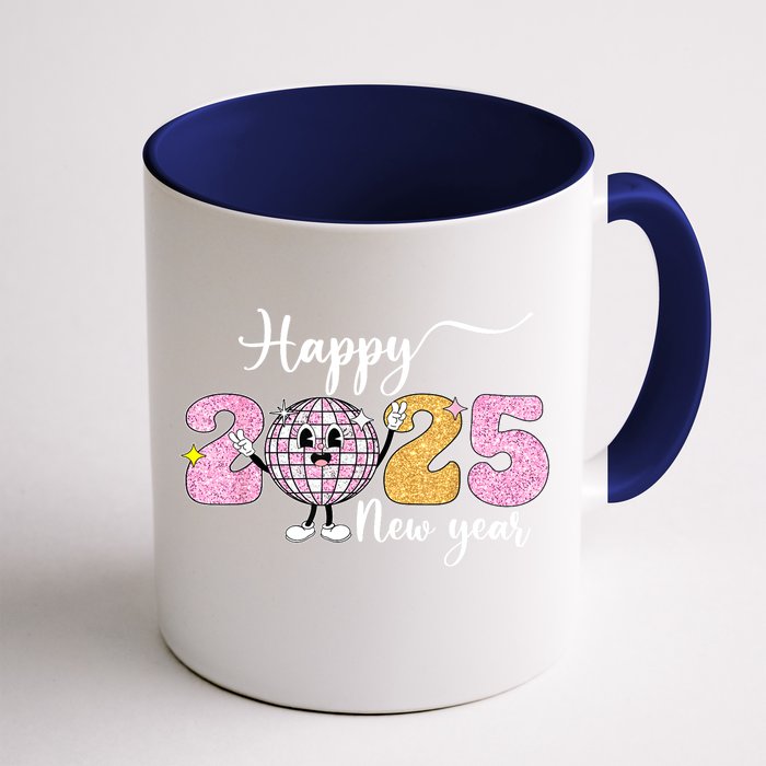 Cute Happy New Year 2025 Party Family Matching Gift Front & Back Coffee Mug