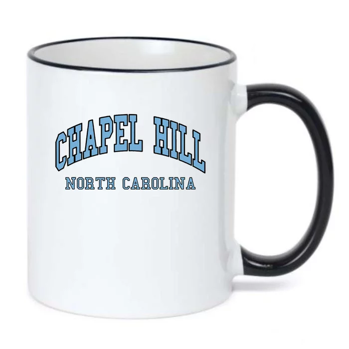 Chapel Hill North Carolina Throwback Black Color Changing Mug