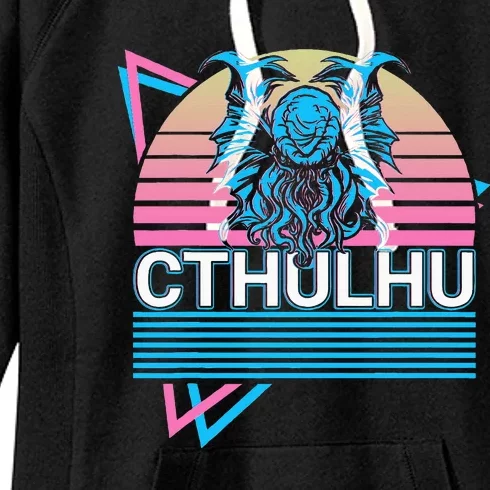 Cthulhu Horror Necronomicon Monster Lovecraftian Retro Women's Fleece Hoodie