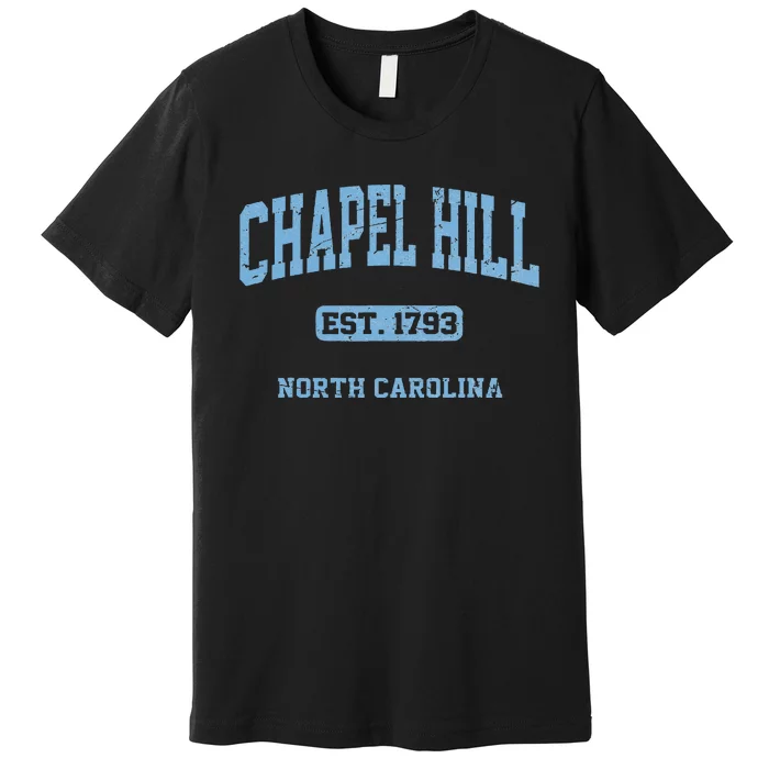 Chapel Hill North Carolina NC Vintage State Athletic Style Premium T-Shirt