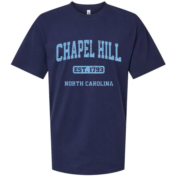 Chapel Hill North Carolina NC Vintage State Athletic Style Sueded Cloud Jersey T-Shirt