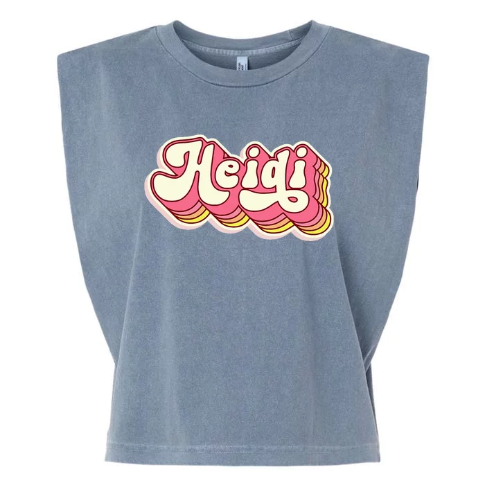 Customized Heidi Name Personalized Last Name Gift Garment-Dyed Women's Muscle Tee