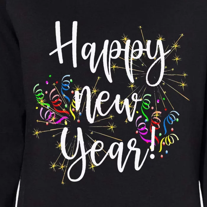 Cute Happy New Year Day Eve Party Fireworks Confetti Costume Womens California Wash Sweatshirt