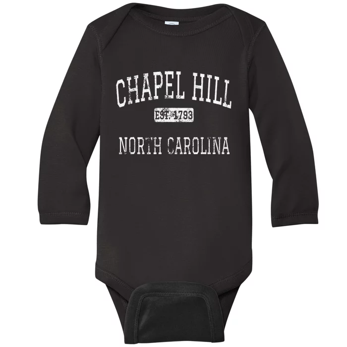 Chapel Hill North Carolina Nc Vintage Baby Long Sleeve Bodysuit