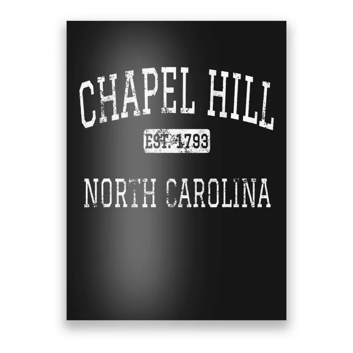 Chapel Hill North Carolina Nc Vintage Poster