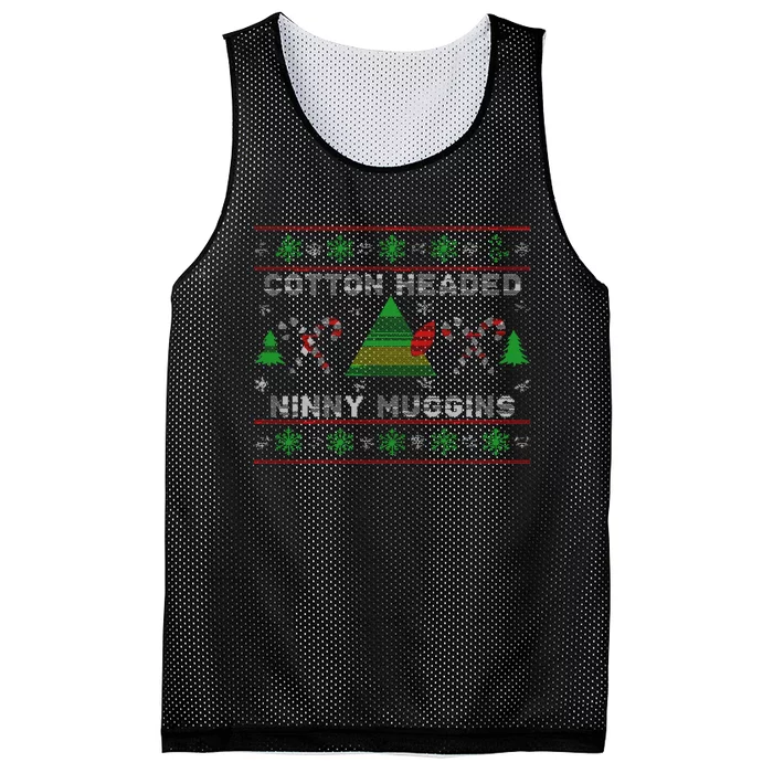 Cotton Headed Ninny Muggins Ugly Christmas Mesh Reversible Basketball Jersey Tank