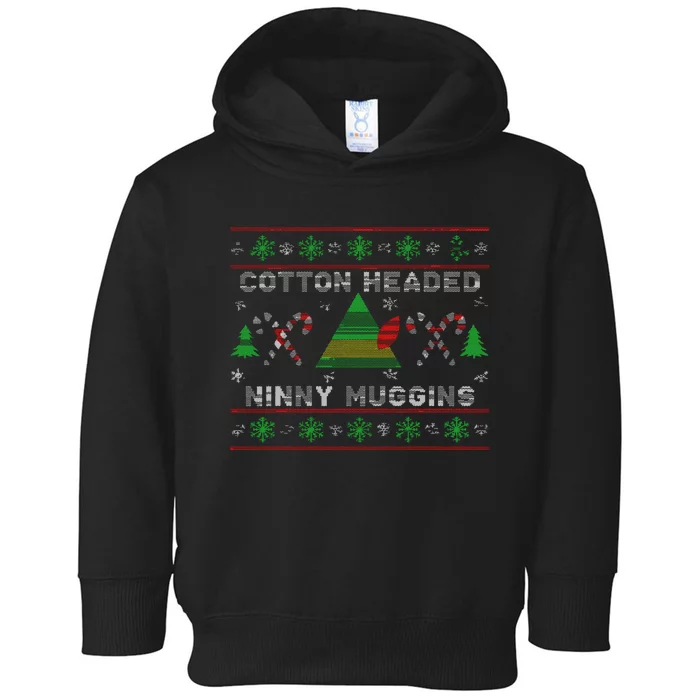 Cotton Headed Ninny Muggins Ugly Christmas Toddler Hoodie