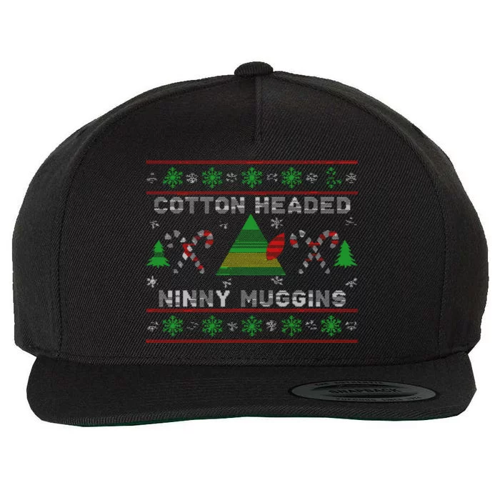 Cotton Headed Ninny Muggins Ugly Christmas Wool Snapback Cap