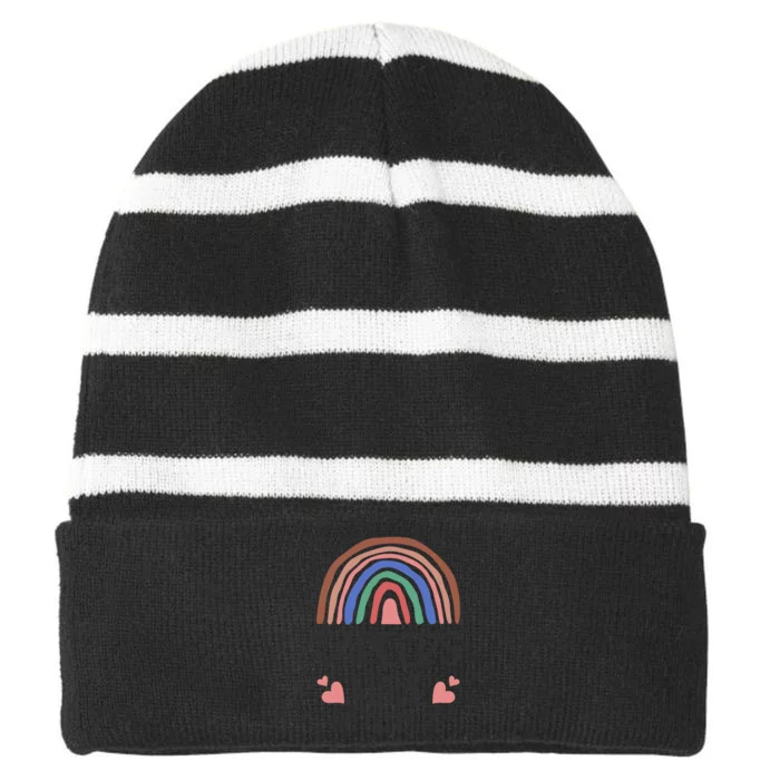 Careers Have No Genders Striped Beanie with Solid Band