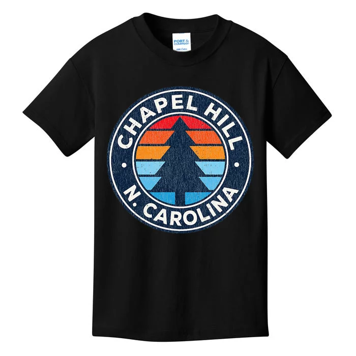 Chapel Hill North Carolina Nc Vintage Graphic Retro 70s Kids T-Shirt