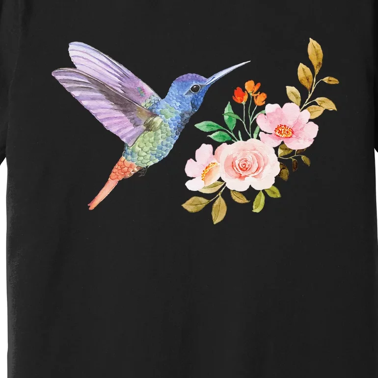 Cute Hummingbird Nectar Flower Outfit Love Birds Premium T-Shirt