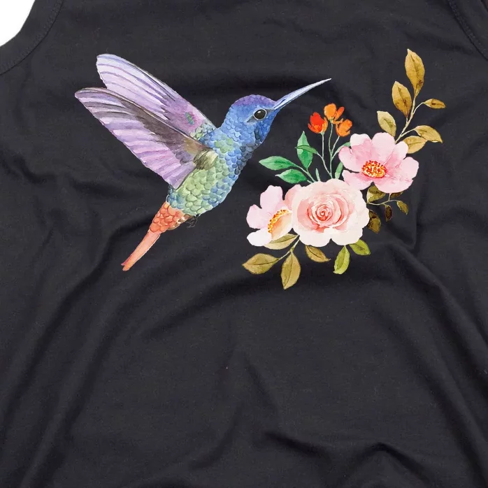 Cute Hummingbird Nectar Flower Outfit Love Birds Tank Top