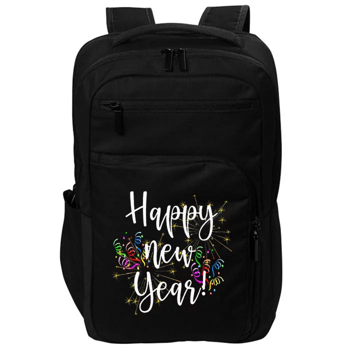 Cute Happy New Year Day Eve Party Fireworks Confetti Costume Impact Tech Backpack