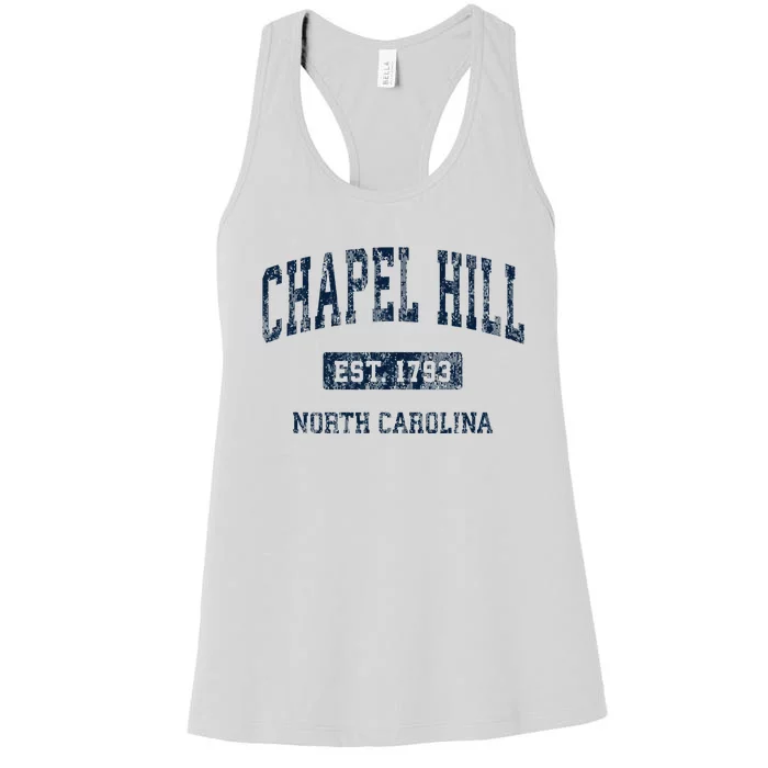 Chapel Hill North Carolina Nc Vintage Athletic Women's Racerback Tank