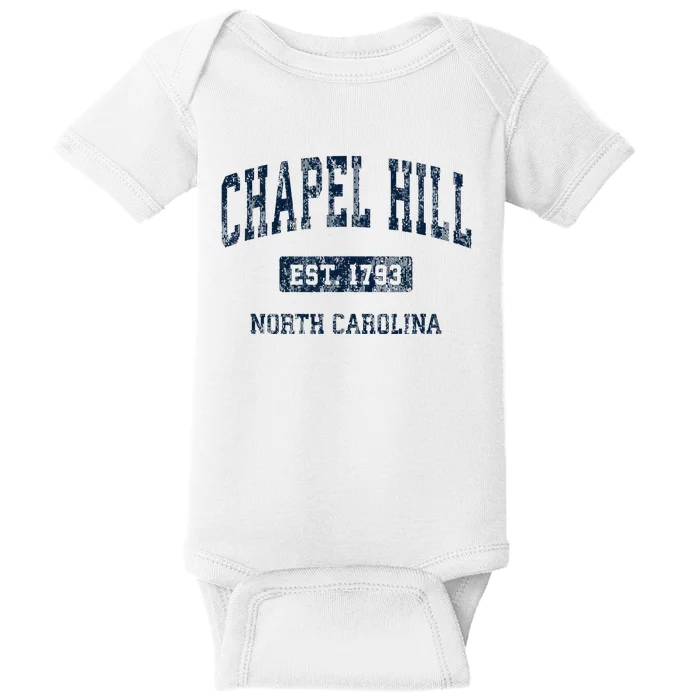 Chapel Hill North Carolina Nc Vintage Athletic Baby Bodysuit