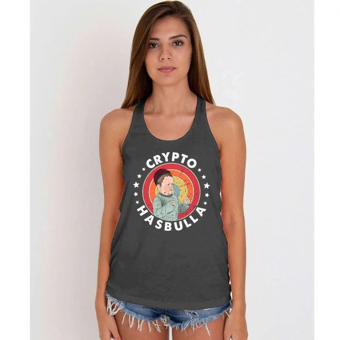 Crypto Hasbulla Nft Funny Hasbulla Magomedov Women's Knotted Racerback Tank