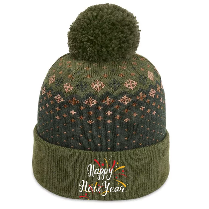 Cute Happy New Year Gift The Baniff Cuffed Pom Beanie