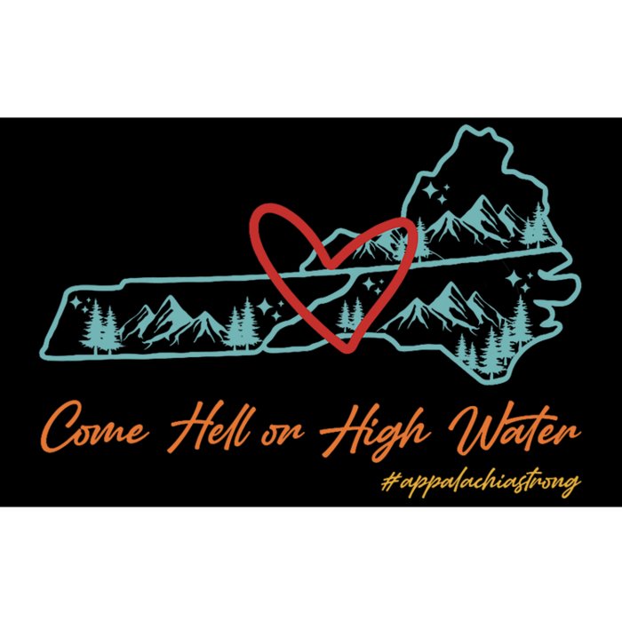 Come Hell Or High Water – Appalachian Strong Retro Bumper Sticker