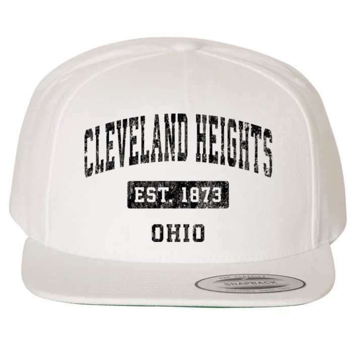 Cleveland Heights Ohio Oh Vintage Established Sports Design Wool Snapback Cap