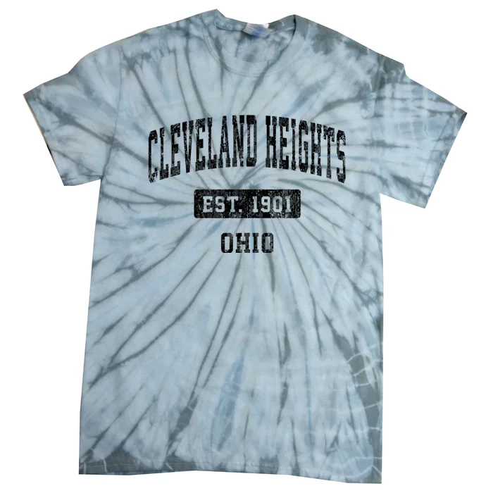 Cleveland Heights Ohio Oh Vintage Sports Tie-Dye T-Shirt