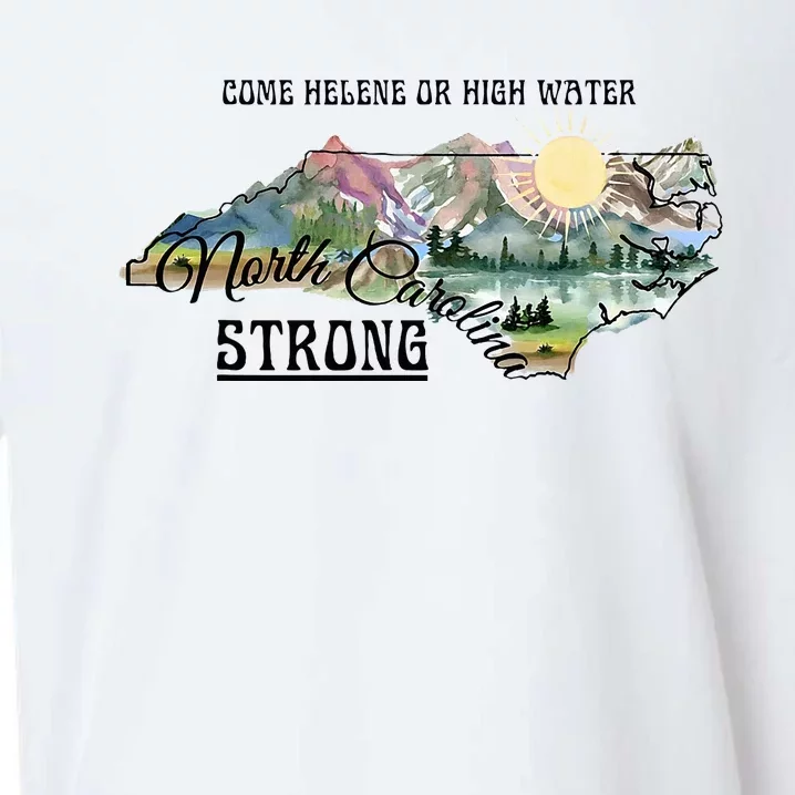 Come Helene Or High Water North Carolina Strong Sueded Cloud Jersey T-Shirt