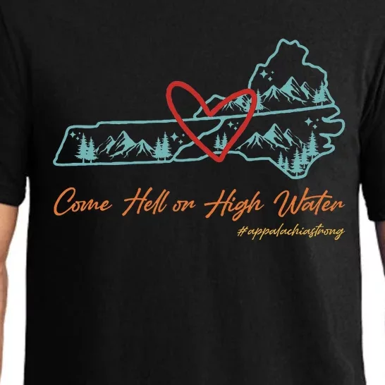 Come Hell Or High Water – Appalachian Strong Retro Pajama Set